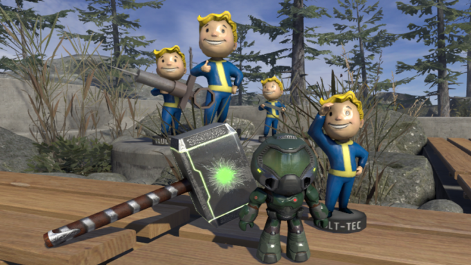 Steamvr Home Fallout 4 Vr のvault Boyフィギュアを追加 Panora
